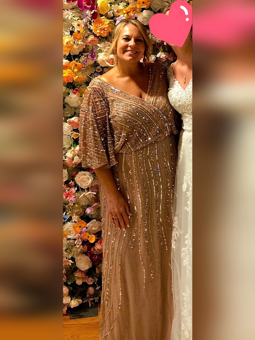 Adrianna Papell Mother Of The Bride Gown - Rose Gold ✨️Elegant